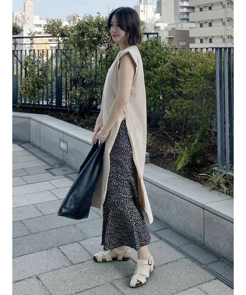 COTORICA（コトリカ）の「サイドZIPショルダーパッドワンピース（ワンピース・レディース・ブラック/ベージュ/ピンク・SMALL/MEDIUM）」の5枚目の写真