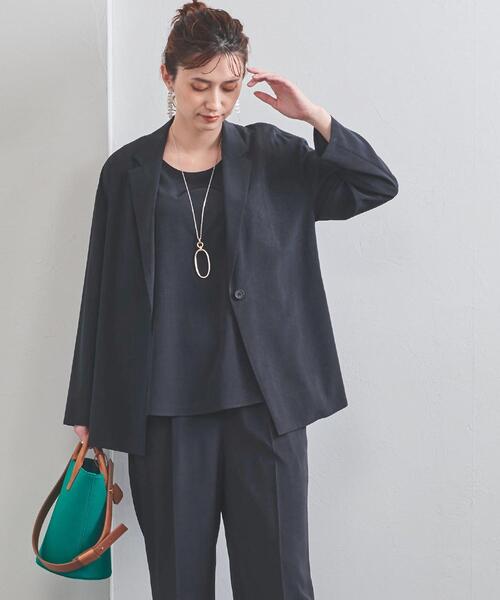 UNITED ARROWS（ユナイテッドアローズ）の「UBC TA/P テーラード シャツジャケット◆（テーラードジャケット・レディース・ブラウン/ネイビー・38/36）」の2枚目の写真