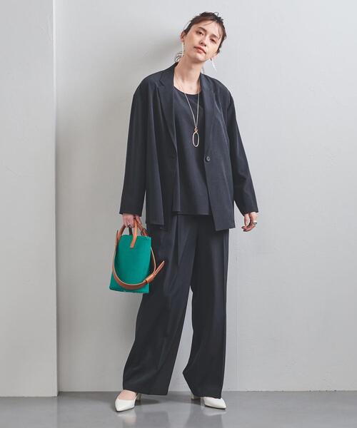 UNITED ARROWS（ユナイテッドアローズ）の「UBC TA/P テーラード シャツジャケット◆（テーラードジャケット・レディース・ブラウン/ネイビー・38/36）」の3枚目の写真