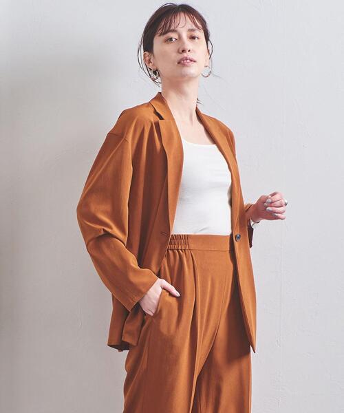 UNITED ARROWS（ユナイテッドアローズ）の「UBC TA/P テーラード シャツジャケット◆（テーラードジャケット・レディース・ブラウン/ネイビー・38/36）」の8枚目の写真