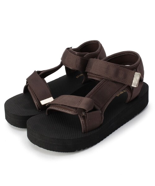 pink adobe(ピンクアドベ)の「◆【おでかけ相棒サンダル】スポーツサンダル(サンダル・レディース・ブラック/グレー/キャメル/ブラウン系・35/45/25)」の3枚目の写真