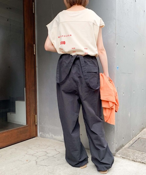 CHAOPANIC TYPY パラシュート　パンツ　オールインワン　ブラック CIAOPANIC TYPY（チャオパニックティピー）の「綿ナイロン