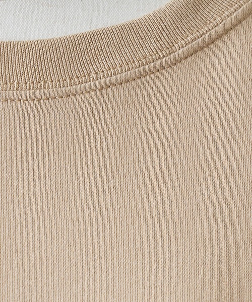 BEARDSLEY（ビアズリー）の「ドライコットンユルT（Tシャツ/カットソー・レディース・グリーン/ホワイト/ベージュ・FREE）」の16枚目の写真