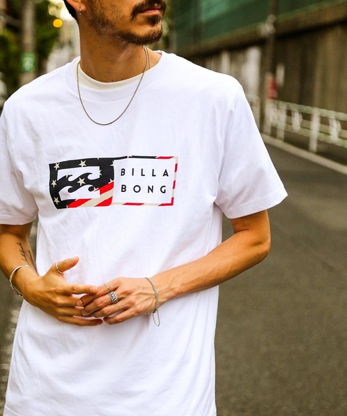 BILLABONG(ビラボン)の「BILLABONG メンズ 【CLOUD NINE】 【RED WHITE COLLECTION】 UNITY WAVE PRINT Tシャツ 【2021年夏モデル】/ビラボン半袖Tシャツ(Tシャツ/カットソー・メンズ・ホワイト系その他/ブラック/ホワイト・SMALL/X-LARGE/MEDIUM/LARGE)」の3枚目の写真