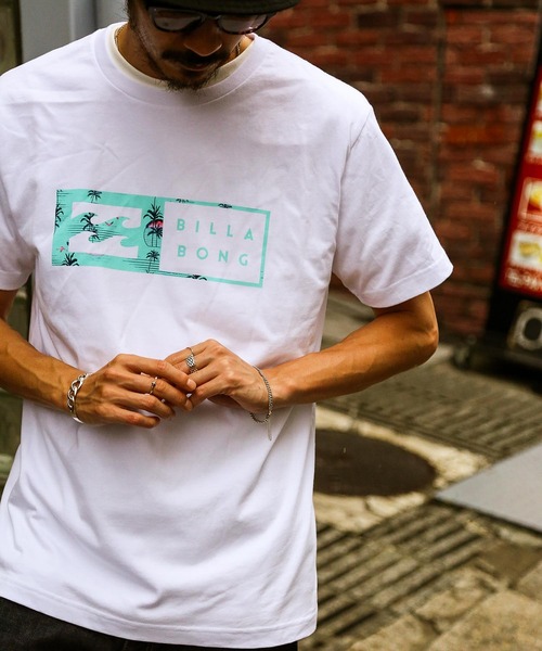 BILLABONG(ビラボン)の「BILLABONG メンズ 【CLOUD NINE】 【RED WHITE COLLECTION】 UNITY WAVE PRINT Tシャツ 【2021年夏モデル】/ビラボン半袖Tシャツ(Tシャツ/カットソー・メンズ・ホワイト系その他/ブラック/ホワイト・SMALL/X-LARGE/MEDIUM/LARGE)」の2枚目の写真
