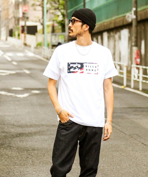 BILLABONG(ビラボン)の「BILLABONG メンズ 【CLOUD NINE】 【RED WHITE COLLECTION】 UNITY WAVE PRINT Tシャツ 【2021年夏モデル】/ビラボン半袖Tシャツ(Tシャツ/カットソー・メンズ・ホワイト系その他/ブラック/ホワイト・SMALL/X-LARGE/MEDIUM/LARGE)」の20枚目の写真