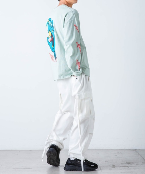 WEGO（ウィゴー）の「WEGO/ワイドカーゴパンツ（カーゴパンツ・メンズ・ホワイト/ブラック/カーキ・MEDIUM/LARGE）」の18枚目の写真