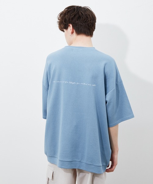 JUNRED（ジュンレッド）の「2ポイントショートスリーブワイドPO（Tシャツ/カットソー・メンズ・ホワイト/グリーン/ブルー系その他4/ブラック/ブルー系その他5/ミント/ホワイト系その他/ライトグレー/チャコールグレー/ブルー・S/M/L）」の9枚目の写真