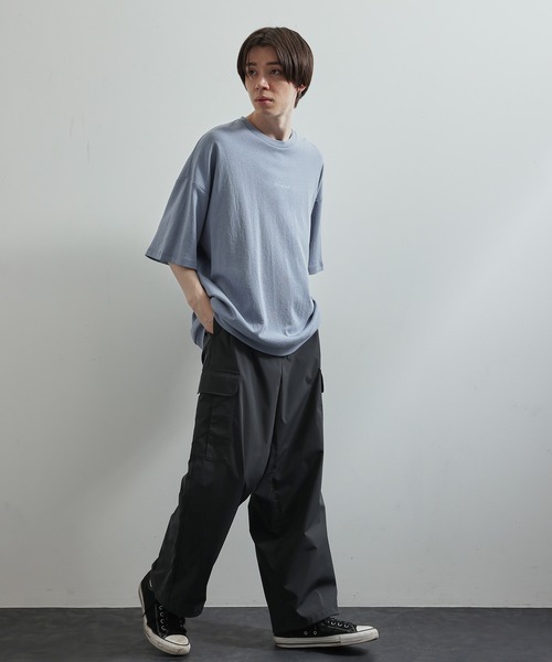 JUNRED（ジュンレッド）の「2ポイントショートスリーブワイドPO（Tシャツ/カットソー・メンズ・ホワイト/グリーン/ブルー系その他4/ブラック/ブルー系その他5/ミント/ホワイト系その他/ライトグレー/チャコールグレー/ブルー・S/M/L）」の18枚目の写真