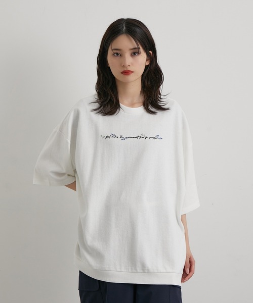 JUNRED（ジュンレッド）の「2ポイントショートスリーブワイドPO（Tシャツ/カットソー・メンズ・ホワイト/グリーン/ブルー系その他4/ブラック/ブルー系その他5/ミント/ホワイト系その他/ライトグレー/チャコールグレー/ブルー・S/M/L）」の15枚目の写真
