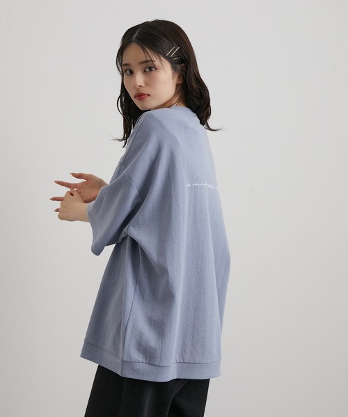 JUNRED（ジュンレッド）の「2ポイントショートスリーブワイドPO（Tシャツ/カットソー・メンズ・ホワイト/グリーン/ブルー系その他4/ブラック/ブルー系その他5/ミント/ホワイト系その他/ライトグレー/チャコールグレー/ブルー・S/M/L）」の12枚目の写真