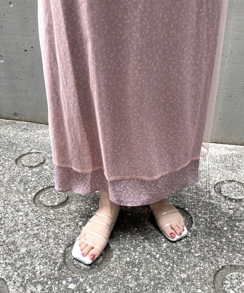 AS KNOW AS PINKY（アズノゥアズピンキー）の「お花のかくれんぼなスカート（スカート・レディース・ブラック/オフホワイト/ピンク・FREE）」の14枚目の写真