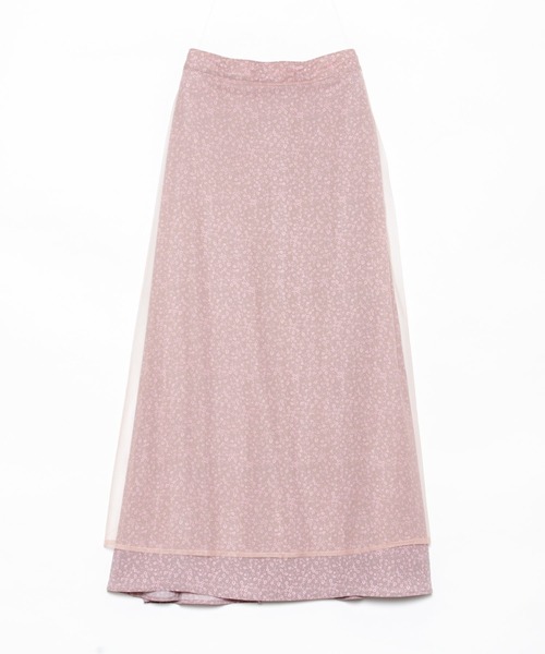 AS KNOW AS PINKY（アズノゥアズピンキー）の「お花のかくれんぼなスカート（スカート・レディース・ブラック/オフホワイト/ピンク・FREE）」の7枚目の写真