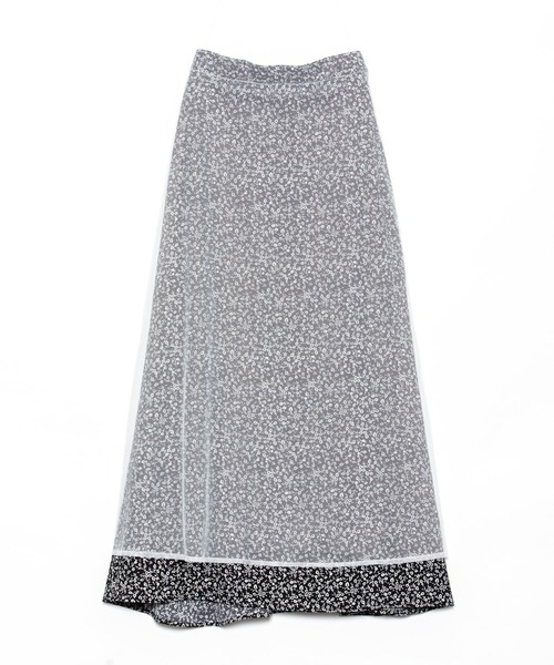 AS KNOW AS PINKY（アズノゥアズピンキー）の「お花のかくれんぼなスカート（スカート・レディース・ブラック/オフホワイト/ピンク・FREE）」の22枚目の写真