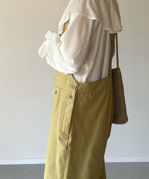 美品　mitomi.m リネン　セーラー襟　サロペット motomi.m リネンサロペット | FRENCH Bleu .rooms