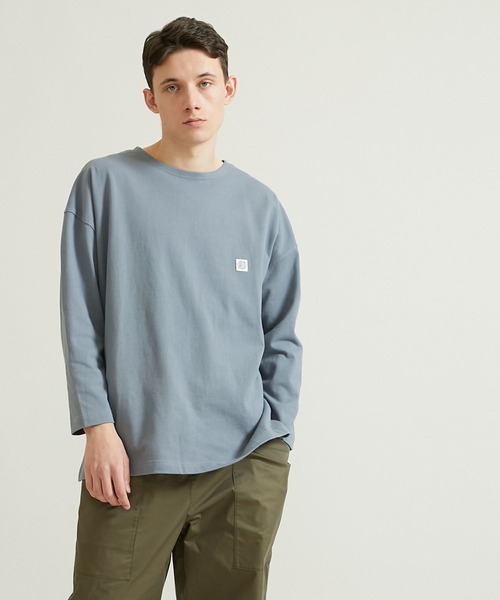 VALLIS by FACTOTUM(ヴァリスバイファクトタム)の「STUDIOUS別注 ロゴワッペンバスクシャツ(Tシャツ/カットソー・メンズ・グレー/ブラウン/パープル/カーキ/ブラック・LARGE/MEDIUM)」の13枚目の写真