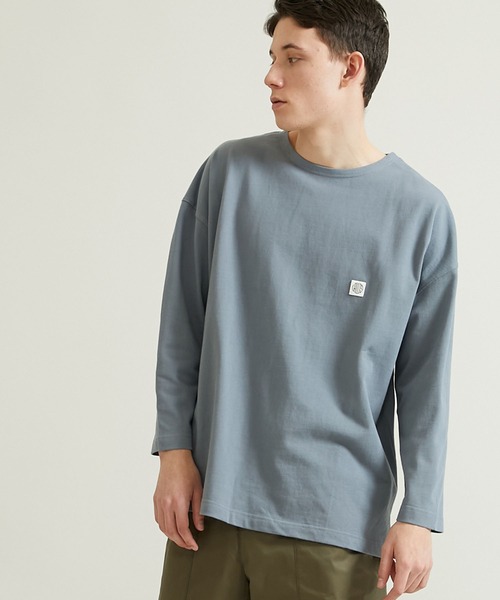 VALLIS by FACTOTUM(ヴァリスバイファクトタム)の「STUDIOUS別注 ロゴワッペンバスクシャツ(Tシャツ/カットソー・メンズ・グレー/ブラウン/パープル/カーキ/ブラック・LARGE/MEDIUM)」の14枚目の写真