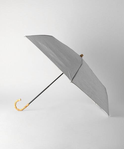 BEAUTY&YOUTH UNITED ARROWS（ビューティーアンドユースユナイテッドアローズ）の「BY バンブーハンドル マルチパイピング パラソル2/日傘 -晴雨兼用- ◆（長傘・レディース・ライトグレー/ブラック・FREE）」の2枚目の写真
