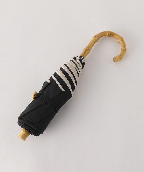 BEAUTY&YOUTH UNITED ARROWS（ビューティーアンドユースユナイテッドアローズ）の「BY バンブーハンドル マルチパイピング パラソル2/日傘 -晴雨兼用- ◆（長傘・レディース・ライトグレー/ブラック・FREE）」の3枚目の写真