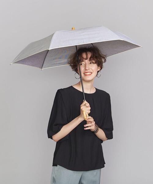BEAUTY&YOUTH UNITED ARROWS（ビューティーアンドユースユナイテッドアローズ）の「BY バンブーハンドル マルチパイピング パラソル2/日傘 -晴雨兼用- ◆（長傘・レディース・ライトグレー/ブラック・FREE）」の12枚目の写真