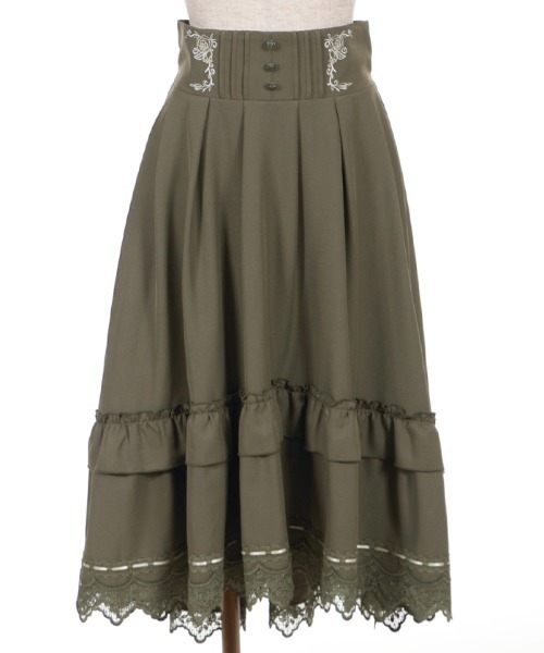 axes femme（アクシーズファム）の「サス付フィッシュテールＳＫ（スカート・レディース・ネイビー/カーキ/オレンジ・MEDIUM）」の4枚目の写真