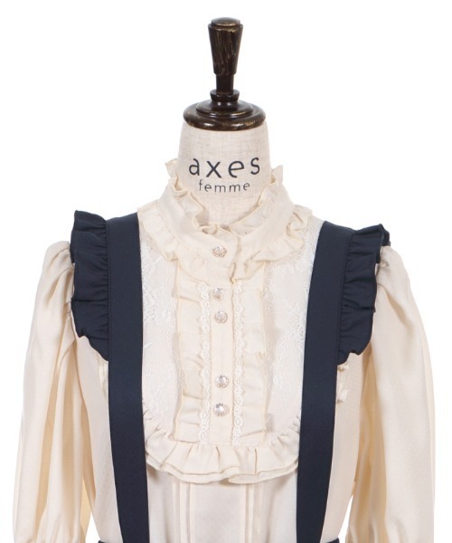 axes femme（アクシーズファム）の「サス付フィッシュテールＳＫ（スカート・レディース・ネイビー/カーキ/オレンジ・MEDIUM）」の5枚目の写真