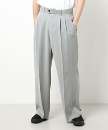 Lui's | ダブルフェイスサテンワイドストレートパンツ(スラックス)