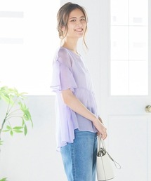 LIPSTAR | 【WEB別注カラーあり】ラウンドヘムシアーティアードブラウス(シャツ/ブラウス)