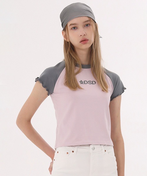 ODD STUDIO(オッドスタジオ)の「【ODD STUDIO × nanacrew】DAISY LOGO RAGLAN T-SHIRT / オッドスタジオ×ナナクルー デイジー ロゴ ラグラン Tシャツ(Tシャツ/カットソー・レディース・サンドベージュ/スカイブルー/ピンク・FREE)」の13枚目の写真
