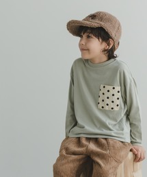 pairmanon | 【プレミアムコットン100】異素材胸ポケット長袖Tシャツ(Tシャツ/カットソー)