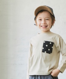 pairmanon | 【プレミアムコットン100】異素材胸ポケット長袖Tシャツ(Tシャツ/カットソー)
