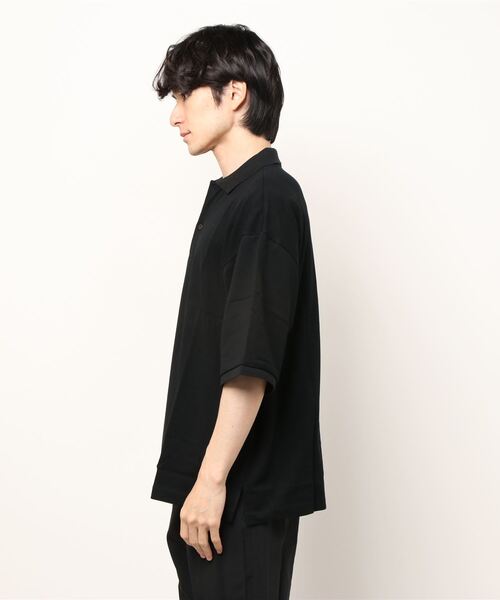 LIDNM(リドム)の「OVER SIZED POLO(ポロシャツ・メンズ・ブラック・LARGE)」の11枚目の写真
