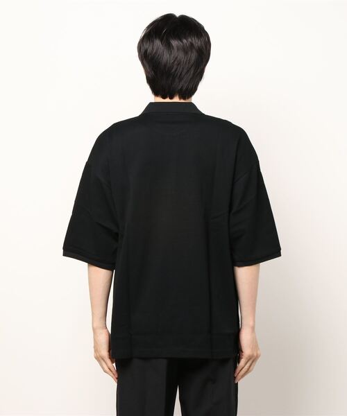 LIDNM(リドム)の「OVER SIZED POLO(ポロシャツ・メンズ・ブラック・LARGE)」の12枚目の写真