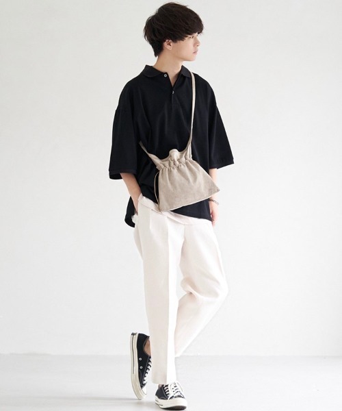 LIDNM(リドム)の「OVER SIZED POLO(ポロシャツ・メンズ・ブラック・LARGE)」の10枚目の写真