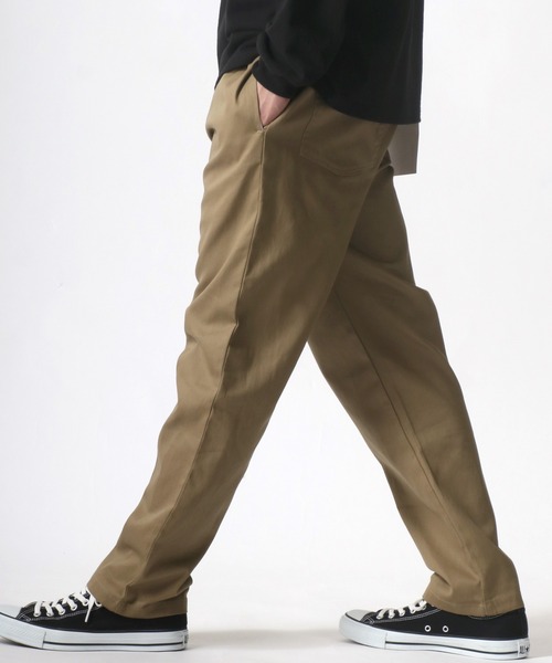 Lazar(ラザル)の「Chef's Pants/ワイドテーパード シェフパンツ/イージーパンツ/ワークパンツ/カラーパンツ(チノパンツ・メンズ・チャコールグレー/ブラック/ベージュ/ネイビー/オフホワイト/オリーブ/インディゴブルー/ブラック系その他/ブルー系その他/ワンウォッシュ/グレイッシュブルー・M/L/XL)」の5枚目の写真