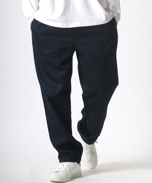 Lazar(ラザル)の「Chef's Pants/ワイドテーパード シェフパンツ/イージーパンツ/ワークパンツ/カラーパンツ(チノパンツ・メンズ・チャコールグレー/ブラック/ベージュ/ネイビー/オフホワイト/オリーブ/インディゴブルー/ブラック系その他/ブルー系その他/ワンウォッシュ/グレイッシュブルー・M/L/XL)」の7枚目の写真