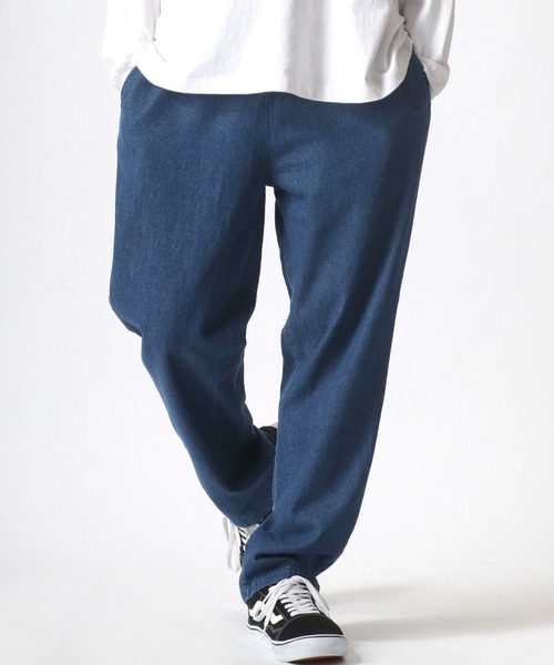 Lazar(ラザル)の「Chef's Pants/ワイドテーパード シェフパンツ/イージーパンツ/ワークパンツ/カラーパンツ(チノパンツ・メンズ・チャコールグレー/ブラック/ベージュ/ネイビー/オフホワイト/オリーブ/インディゴブルー/ブラック系その他/ブルー系その他/ワンウォッシュ/グレイッシュブルー・M/L/XL)」の8枚目の写真