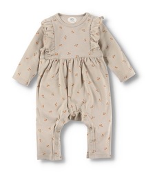 さくらんぼ柄長袖カバーオール