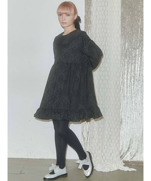 merry jenny（メリージェニー）の「咲いたタイツ（タイツ/ストッキング・レディース・ブラック・FREE）」の3枚目の写真