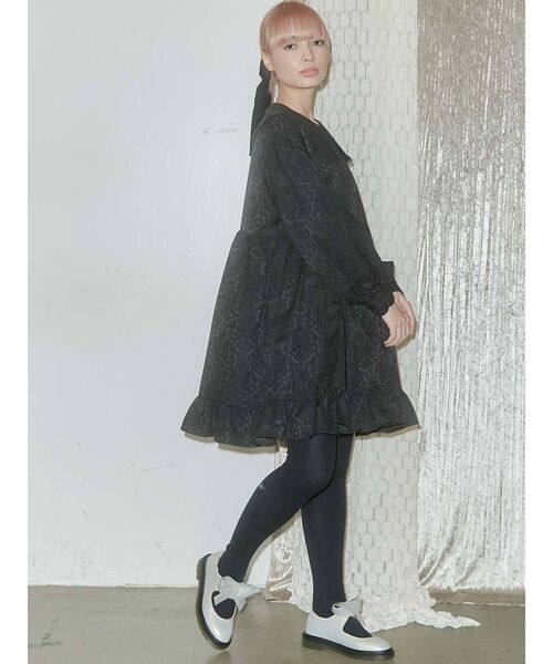 merry jenny（メリージェニー）の「咲いたタイツ（タイツ/ストッキング・レディース・ブラック・FREE）」の4枚目の写真