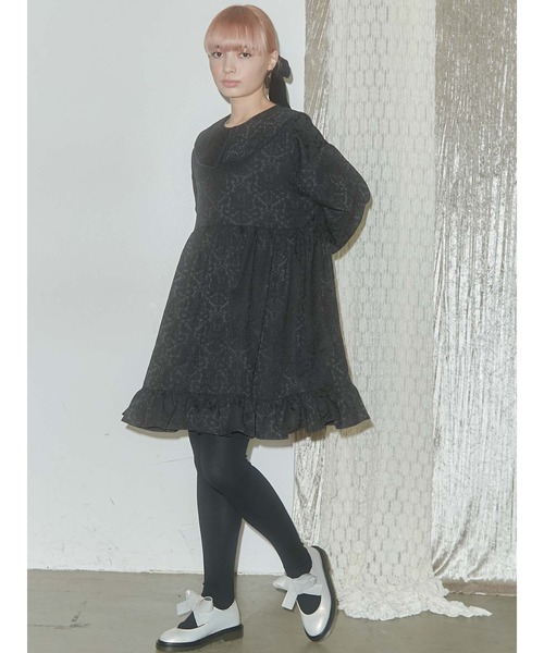 merry jenny（メリージェニー）の「咲いたタイツ（タイツ/ストッキング・レディース・ブラック・FREE）」の7枚目の写真