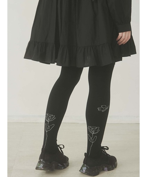 merry jenny（メリージェニー）の「咲いたタイツ（タイツ/ストッキング・レディース・ブラック・FREE）」の19枚目の写真