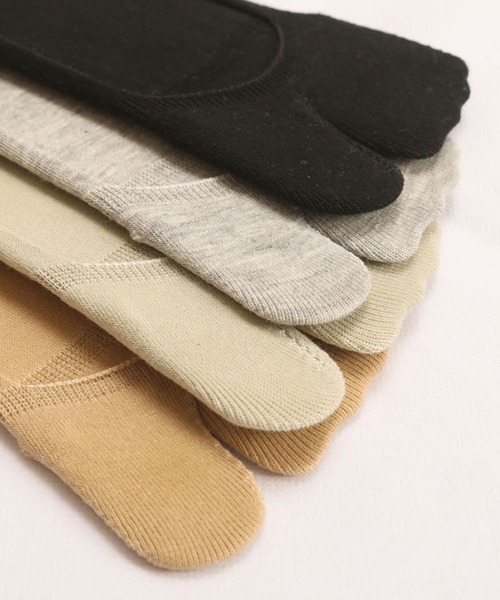 「kakko」(カッコ)の「レディース 足袋ソックス フットカバー靴下(ソックス/靴下・レディース・ホワイト/ブラック/ベージュ/パープル/グレー/ピンク/イエロー/グリーン・FREE)」の15枚目の写真