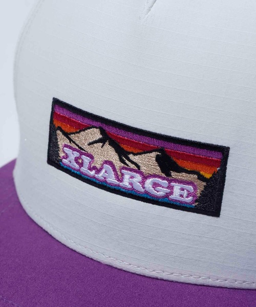 XLARGE（エクストララージ）の「MOUNTAIN LOGO CAP（キャップ・メンズ・ホワイト/ベージュ・ONE SIZE）」の8枚目の写真