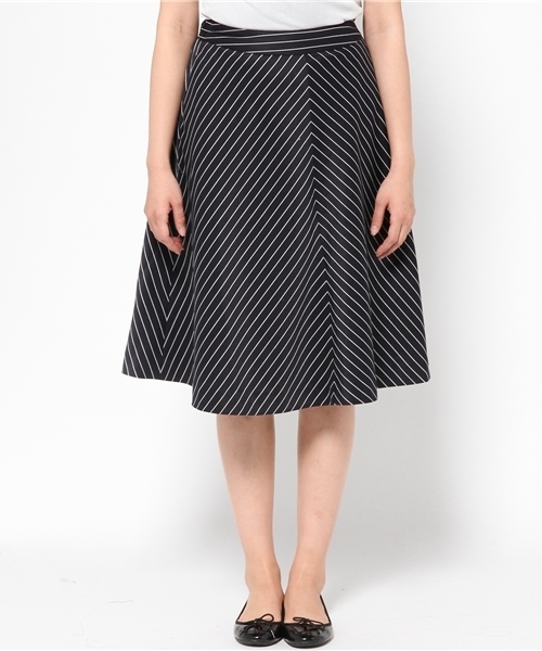 CIAOPANIC（チャオパニック）の「【Ciaopanic】ストライプフレアSK（スカート・レディース・ボルドー/ネイビー/グレー・FREE）」の11枚目の写真