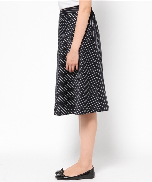 CIAOPANIC（チャオパニック）の「【Ciaopanic】ストライプフレアSK（スカート・レディース・ボルドー/ネイビー/グレー・FREE）」の12枚目の写真