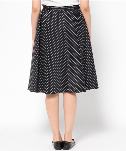 CIAOPANIC（チャオパニック）の「【Ciaopanic】ストライプフレアSK（スカート・レディース・ボルドー/ネイビー/グレー・FREE）」の13枚目の写真