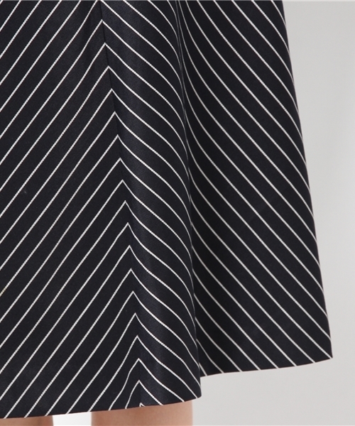 CIAOPANIC（チャオパニック）の「【Ciaopanic】ストライプフレアSK（スカート・レディース・ボルドー/ネイビー/グレー・FREE）」の6枚目の写真