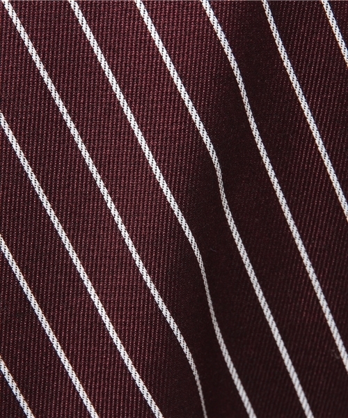 CIAOPANIC（チャオパニック）の「【Ciaopanic】ストライプフレアSK（スカート・レディース・ボルドー/ネイビー/グレー・FREE）」の4枚目の写真