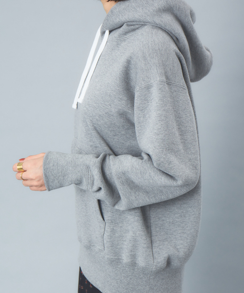 Rouge vif（ルージュヴィフ）の「吊裏毛スウェットパーカー（パーカー・レディース・グレー/オフホワイト・フリー）」の7枚目の写真